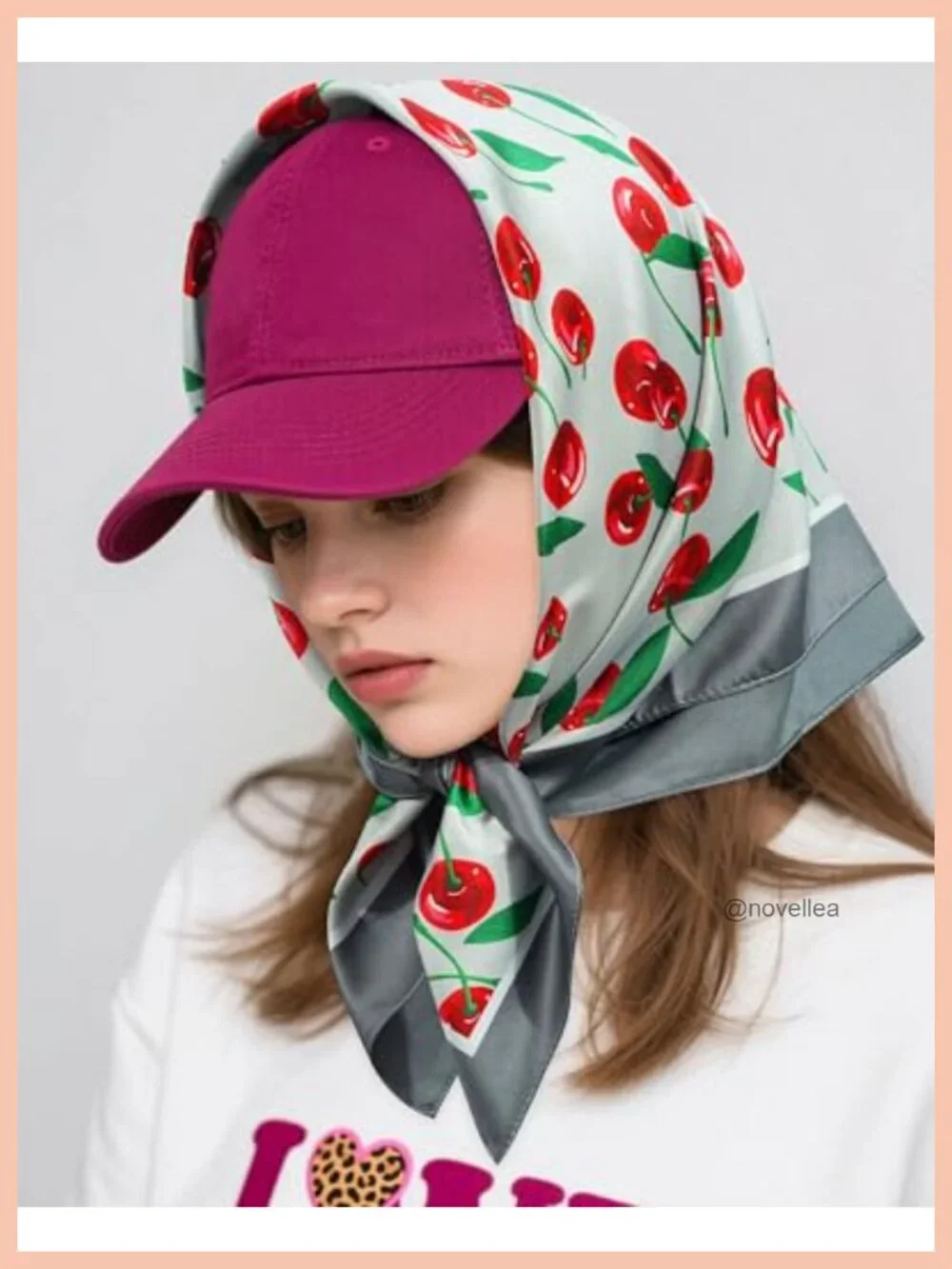 Reversible Satin Head Scarf for Sleeping Hair Wrap Neck Cover